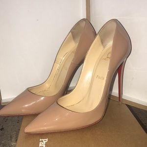 Christian Louboutin So Kate Rose/Nude Patent Pump